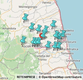 Mappa Via Giosuè Carducci, 63083 Appignano del Tronto AP, Italia (10.325)