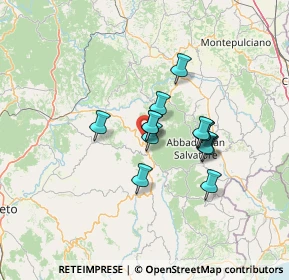 Mappa Terre Gialle, 58033 Castel del Piano GR, Italia (9.96692)