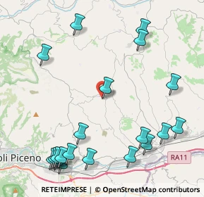 Mappa Via Dante Alighieri, 63083 Appignano del Tronto AP, Italia (5.6445)