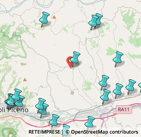 Mappa Via Dante Alighieri, 63083 Appignano del Tronto AP, Italia (6.5275)