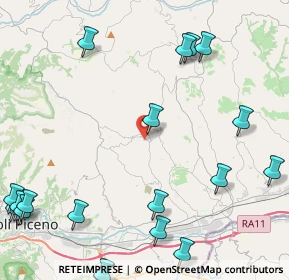 Mappa Via Dante Alighieri, 63083 Appignano del Tronto AP, Italia (6.6275)