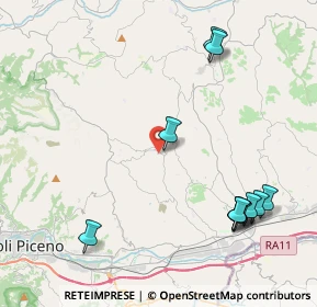 Mappa Via Dante Alighieri, 63083 Appignano del Tronto AP, Italia (5.22545)