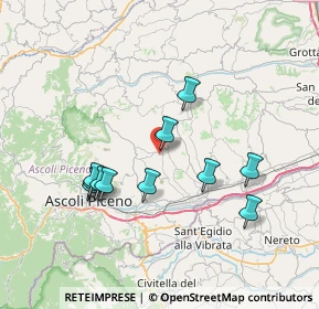Mappa Via Dante Alighieri, 63083 Appignano del Tronto AP, Italia (7.16)