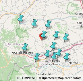 Mappa Via Dante Alighieri, 63083 Appignano del Tronto AP, Italia (7.43)