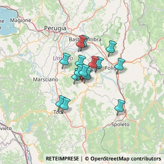Mappa Comune di Gualdo Cattanio Via della Centrale, 06035 Gualdo Cattaneo PG, Italia (9.89667)