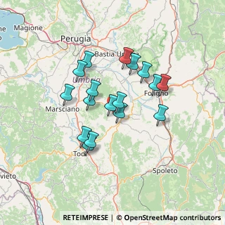 Mappa Comune di Gualdo Cattanio Via della Centrale, 06035 Gualdo Cattaneo PG, Italia (11.76529)