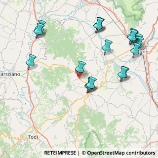 Mappa Comune di Gualdo Cattanio Via della Centrale, 06035 Gualdo Cattaneo PG, Italia (10.345)