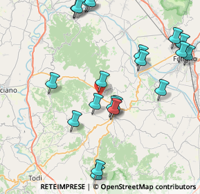 Mappa Comune di Gualdo Cattanio Via della Centrale, 06035 Gualdo Cattaneo PG, Italia (9.743)