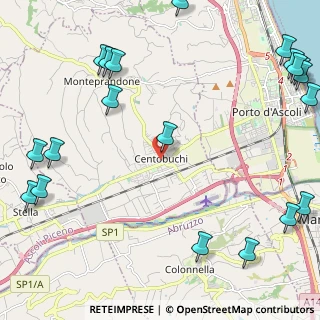 Mappa Via De Gasperi, 63076 Centobuchi AP, Italia (3.482)