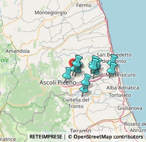 Mappa Viale Rimembranze, 63083 Appignano del Tronto AP, Italia (7.92154)