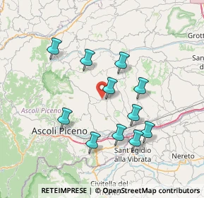 Mappa Viale Rimembranze, 63083 Appignano del Tronto AP, Italia (7.01727)