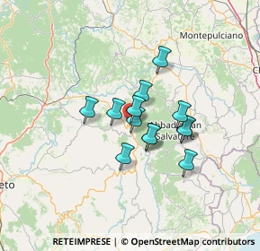 Mappa Piazza Rosa Tiberi G. Carducci, 58033 Castel del Piano GR, Italia (9.40923)