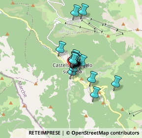 Mappa Piazza Santo Spirito, 62039 Castelsantangelo sul Nera MC, Italia (0.75714)