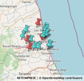 Mappa 63033 Monteprandone AP, Italia (8.57625)