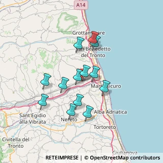 Mappa Via Amendola, 63076 Centobuchi AP, Italia (6.13769)