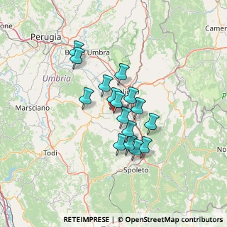 Mappa Via Ringhiera Umbra, 06036 Montefalco PG, Italia (10.34563)