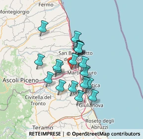 Mappa Via della Liberazione, 63076 Centobuchi AP, Italia (10.35316)