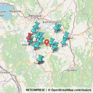 Mappa Via Villa Mari, 06035 Gualdo Cattaneo PG, Italia (11.212)