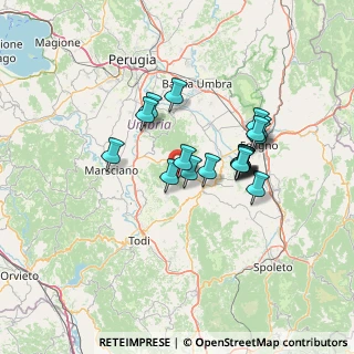 Mappa Via Villa Mari, 06035 Gualdo Cattaneo PG, Italia (11.49684)