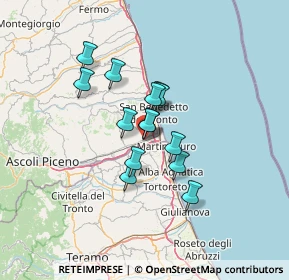 Mappa Via I Maggio, 63076 Centobuchi AP, Italia (9.57286)