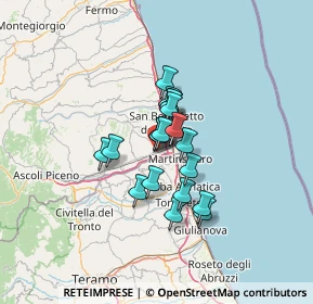 Mappa Via I Maggio, 63076 Centobuchi AP, Italia (8.71632)