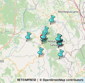 Mappa Via di Montagna, 58033 Castel del Piano GR, Italia (9.47692)