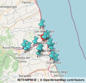 Mappa Via dell'Artigianato I Traversa, 63076 Monteprandone AP, Italia (10.51429)
