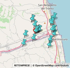 Mappa Via degli Oleandri, 63076 Centobuchi AP, Italia (2.808)