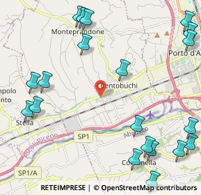 Mappa Via degli Oleandri, 63076 Centobuchi AP, Italia (3.142)