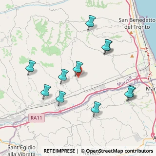Mappa Via Comunanza, 63077 Monsampolo del Tronto AP, Italia (4.35727)