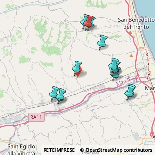 Mappa Via Comunanza, 63077 Monsampolo del Tronto AP, Italia (4.39357)