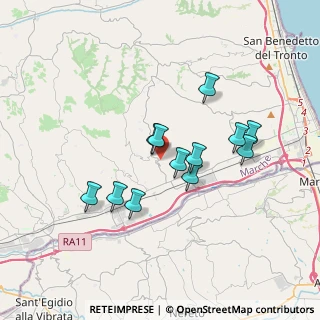Mappa Via Comunanza, 63077 Monsampolo del Tronto AP, Italia (3.08167)