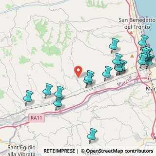 Mappa Via Comunanza, 63077 Monsampolo del Tronto AP, Italia (5.466)