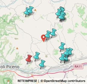 Mappa Via A. Manzoni, 63083 Appignano del Tronto AP, Italia (4.7165)