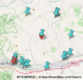 Mappa Via A. Manzoni, 63083 Appignano del Tronto AP, Italia (5.85647)