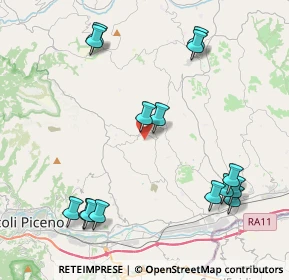 Mappa Via A. Manzoni, 63083 Appignano del Tronto AP, Italia (5.08)