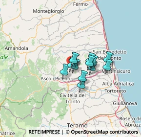 Mappa Via A. Manzoni, 63083 Appignano del Tronto AP, Italia (7.63692)