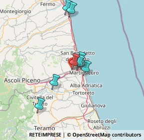 Mappa Via Benedetto Croce, 63076 Monteprandone AP, Italia (22.90417)