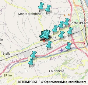 Mappa Via Benedetto Croce, 63076 Monteprandone AP, Italia (1.2335)