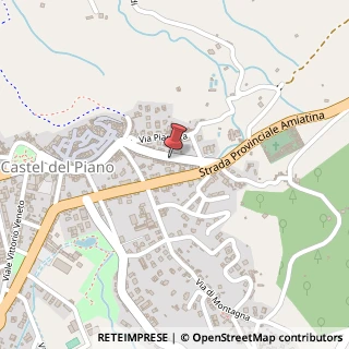 Mappa Via della Stazione, 23B, 58033 Castel del Piano, Grosseto (Toscana)