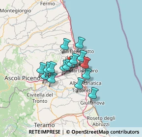 Mappa Via XXIV Maggio, 63076 Centobuchi AP, Italia (8.80188)