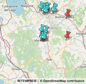 Mappa Via Francesco Maria Ferri, 06055 Marsciano PG, Italia (13.88529)