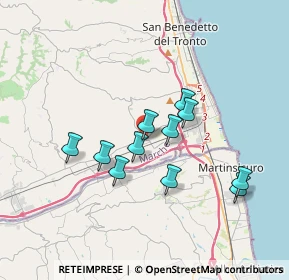 Mappa Viale Alcide De Gasperi, 63033 Monteprandone AP, Italia (3.07455)