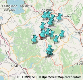 Mappa Via Arturo Chiappelli, 06055 Marsciano PG, Italia (10.322)