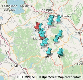 Mappa Via Arturo Chiappelli, 06055 Marsciano PG, Italia (11.01438)