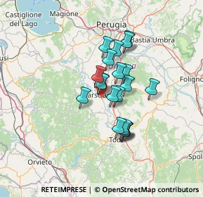 Mappa Via Arturo Chiappelli, 06055 Marsciano PG, Italia (9.9775)