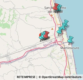 Mappa Via Truento, 63076 Centobuchi AP, Italia (3.16917)