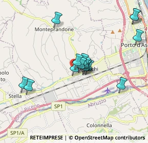 Mappa Via Truento, 63076 Monteprandone AP, Italia (1.76333)