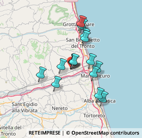 Mappa Via Truento, 63076 Monteprandone AP, Italia (5.53533)