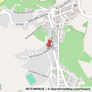 Mappa Via Giacomo Leopardi, 4, 06036 Montefalco, Perugia (Umbria)